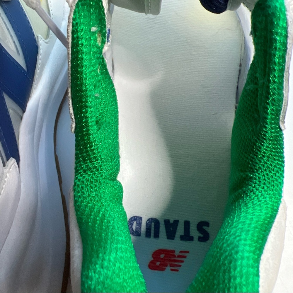 STAUD x New Balance 57/40 Sneakers Mens 6 White Blue Quartz Colored Laces New - Picture 15 of 16